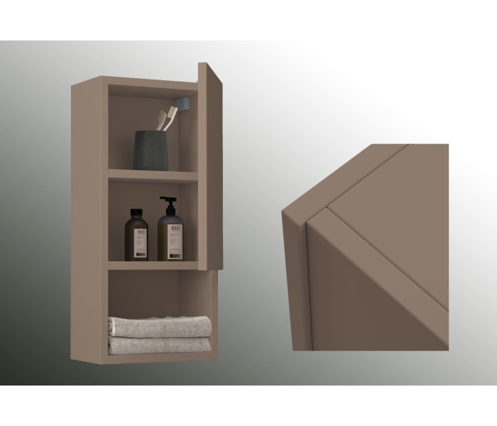 Columna de baño Bruntec Lia con 1 puerta y repisa Ambiente 14
