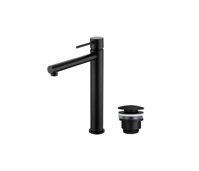 Pack Grifo de lavabo caño alto Imex Milos + Válvula click-clack Principal 2