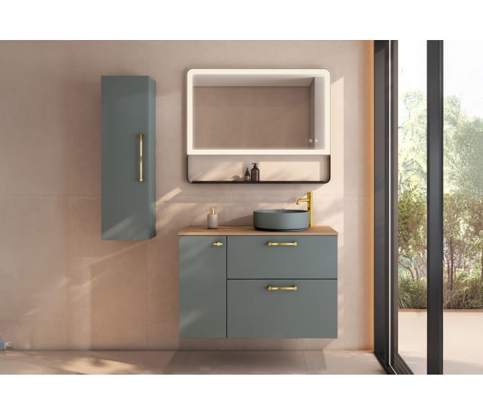 Mueble de baño con encimera de madera VisoBath Verso Principal 2