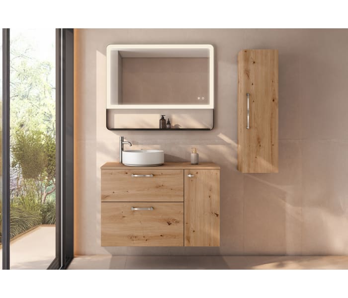 Mueble de baño con encimera de madera VisoBath Verso Principal 1