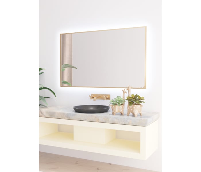 Espejo de baño con luz LED Bruntec Omega Principal 1