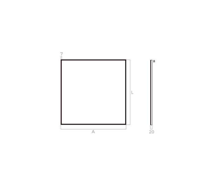 Espejo de baño con luz LED Bruntec Omega Croquis 6