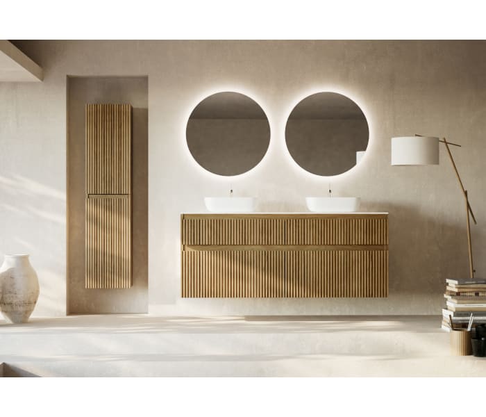 Mueble de baño madera maciza ranurada Bruntec Alpes 9 Principal 0