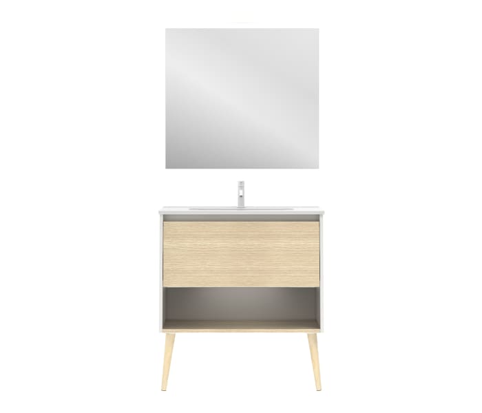 Conjunto mueble de baño Amizuva Nara 3d 10