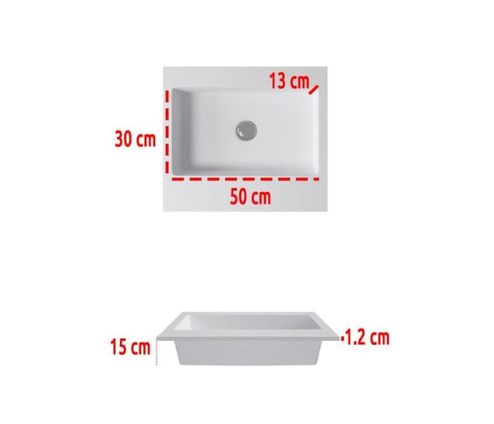 Lavabo encastrado Bruntec Travat Croquis 1
