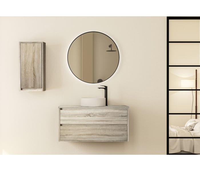 Mueble de baño con encimera de madera Bruntec Boston nórdico Principal 4