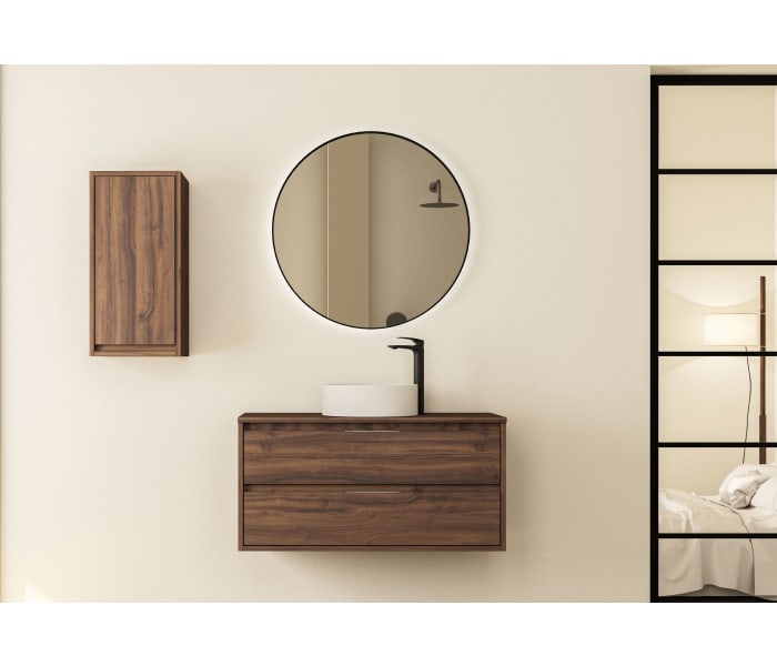 Mueble de baño con encimera de madera Bruntec Boston nórdico Principal 1