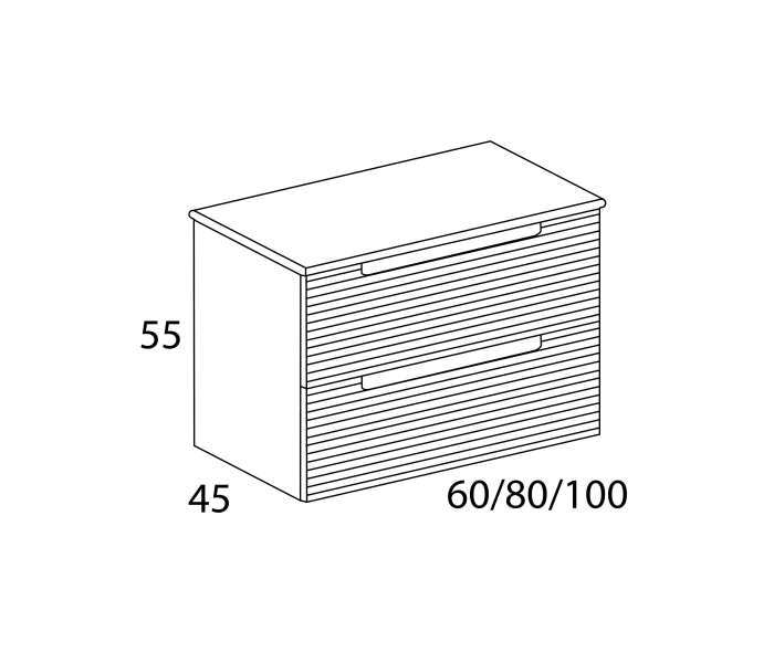 Mueble de baño Visobath Kyoto Croquis 15