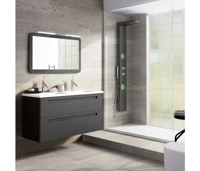 Conjunto mueble de baño Roma 4 cajones 120 cm Bruntec, Decorabaño [2024]