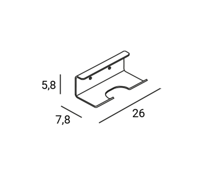 Percha de baño Manillos Torrents Slim Croquis 6