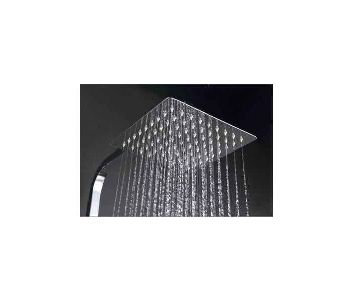 Barra de ducha con grifo termostático VIGO en negro mate - IMEX Tamaño del  rociador 20x20