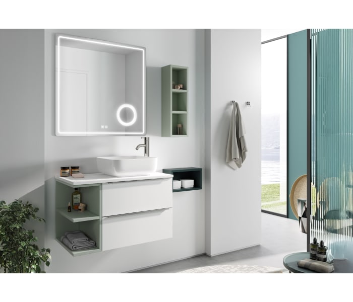 Mueble de baño con encimera de madera Coycama Landes Ambiente 5