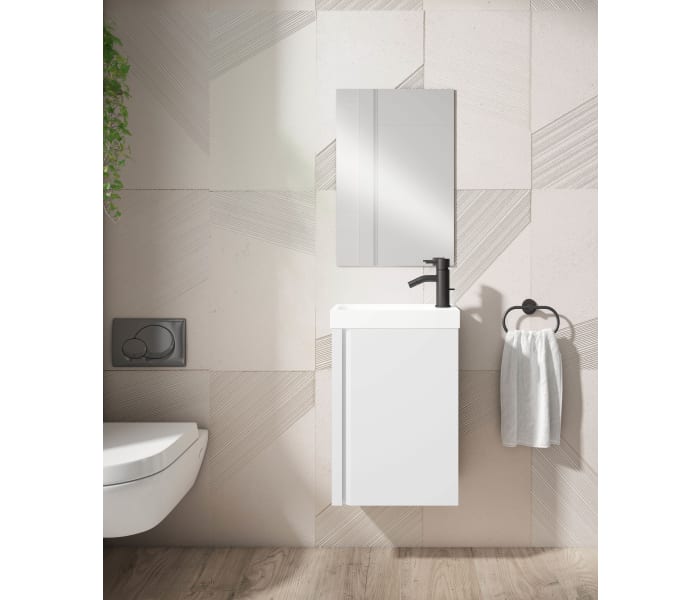 Mueble Rinconera Para Cuarto De Baño Con Cuatro Baldas, Para Añadir A  Muebles Compatibles, Color Blanco