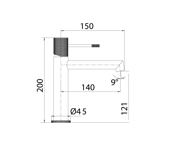 Pack Grifo de lavabo Imex Line + Válvula click-clack Croquis 14