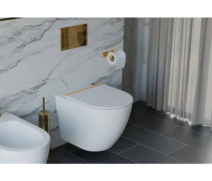 Pack inodoro + cisterna empotrada + pulsador Fossil Natura Elba Ambiente 5