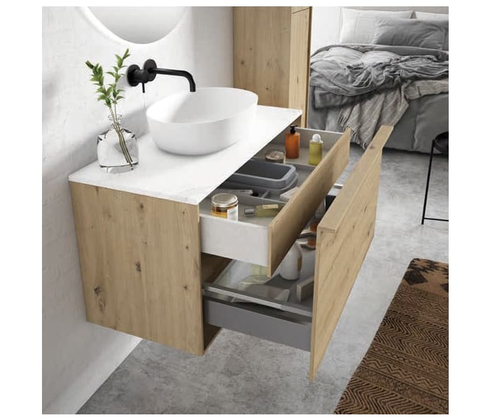 Mueble Lavabo Sobre Encimera HONEY 120 - Muebles de Baño.