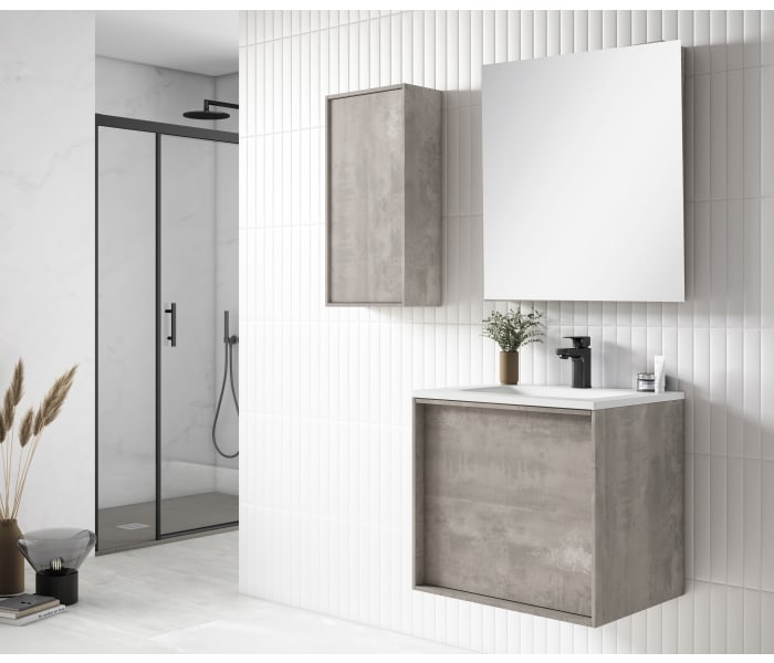 Conjunto mueble de baño Bruntec Boston 2 cajones