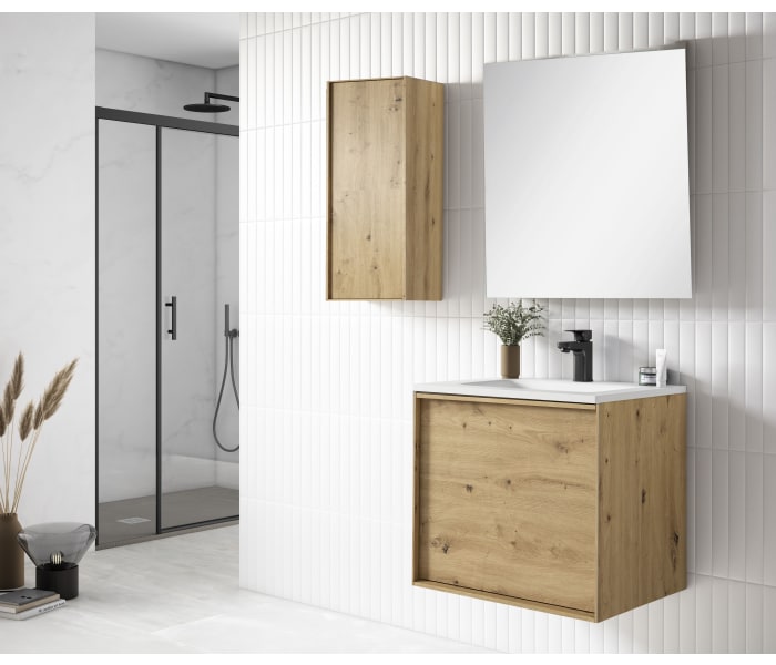 Conjunto mueble de baño Bruntec Roma 4 cajones 120 cm