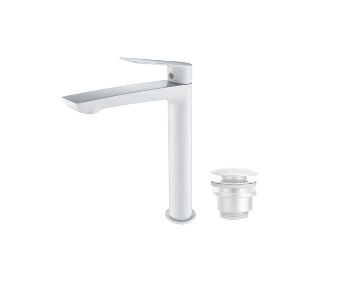 Pack Grifo de lavabo caño alto Imex Lúxor + Válvula click-clack Principal 1