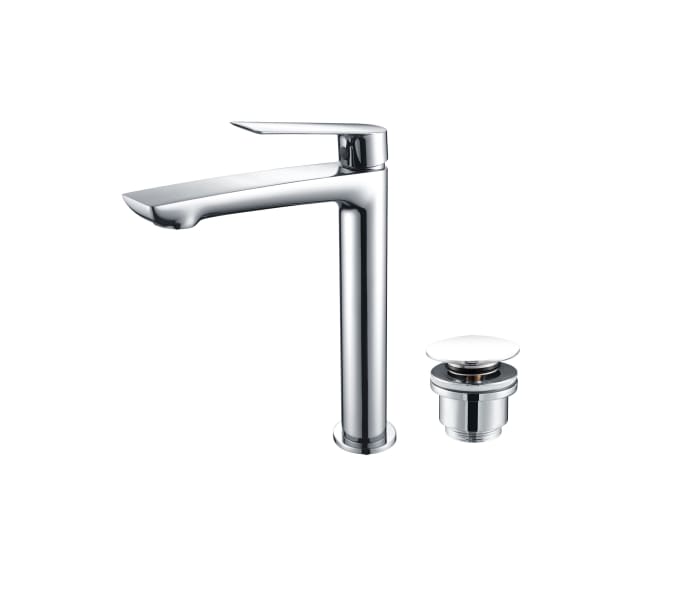 Pack Grifo de lavabo caño alto Imex Lúxor + Válvula click-clack Principal 0