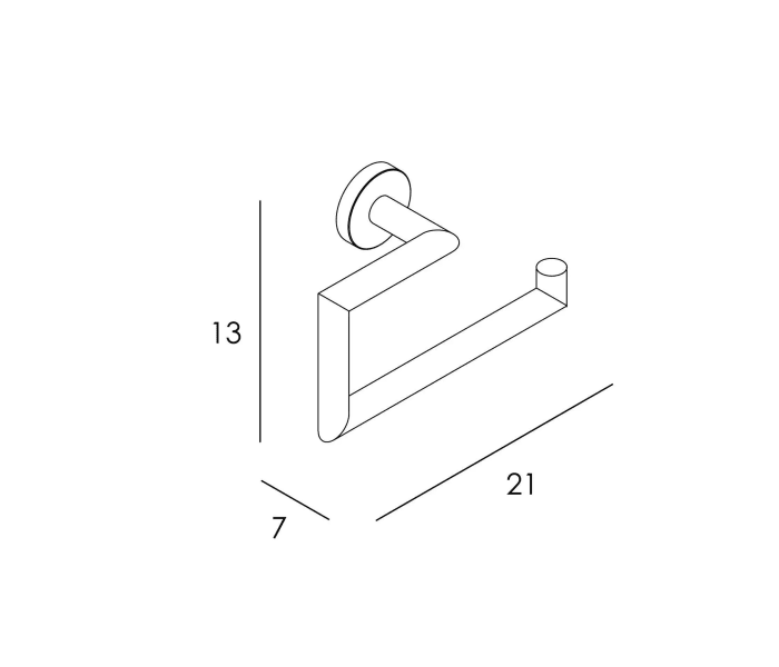 Toallero anilla grande de baño Manillons Torrent Eco 6500 Croquis 7