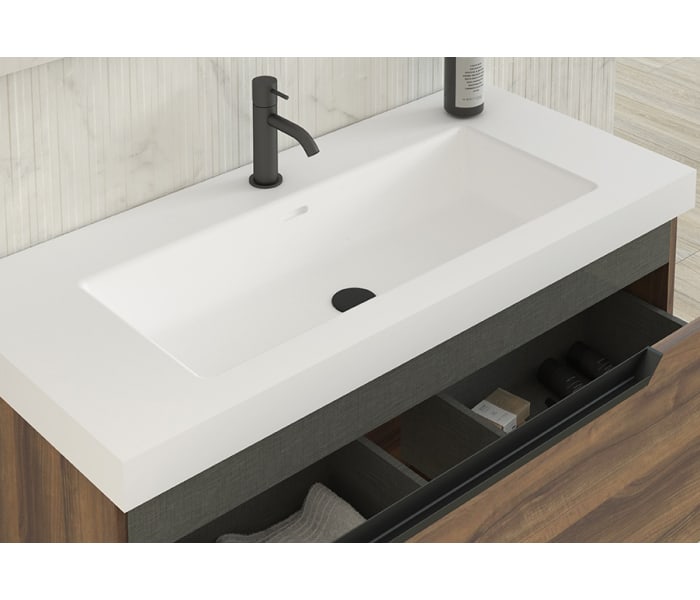 Lavabo encastrado 11.5 cm alto Visobath Nantes Detalle 11
