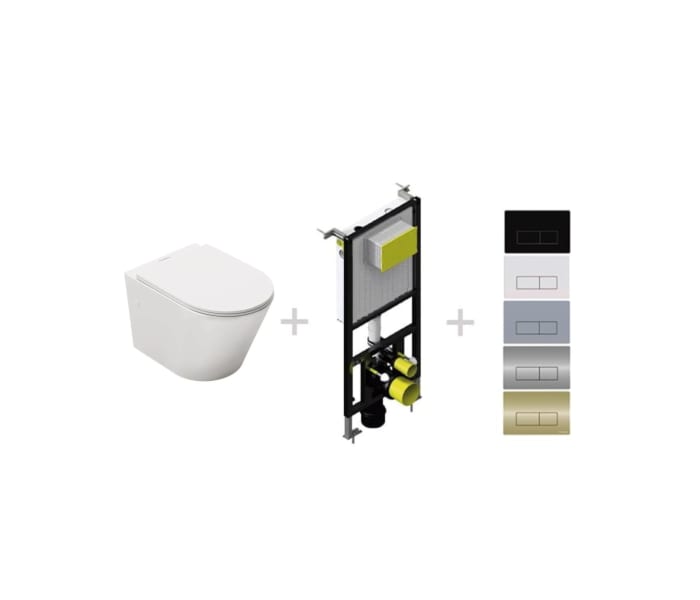 Pack inodoro + cisterna empotrada + pulsador Fossil Natura Venecia Principal 0