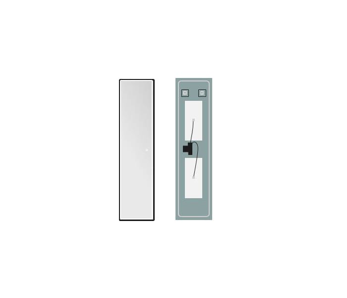 Espejo de baño con luz LED Ledimex New York Croquis 10