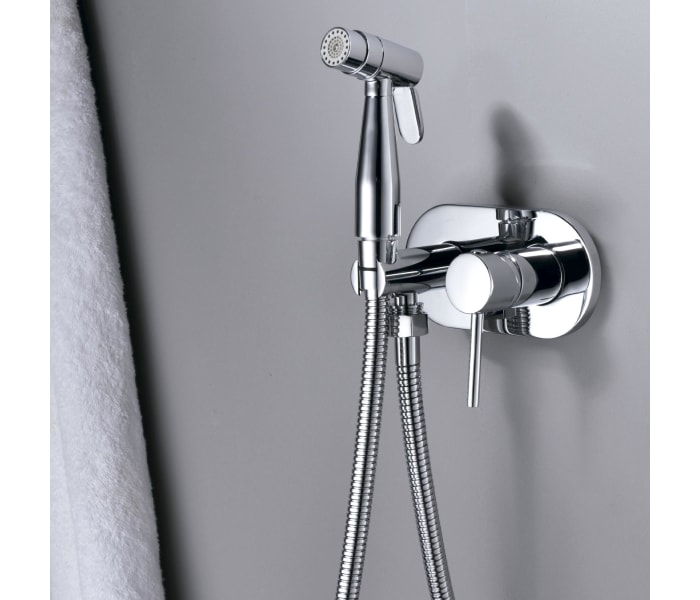 Grifo de bidet monomando modelo MAUI. Modelo en latón cromado.