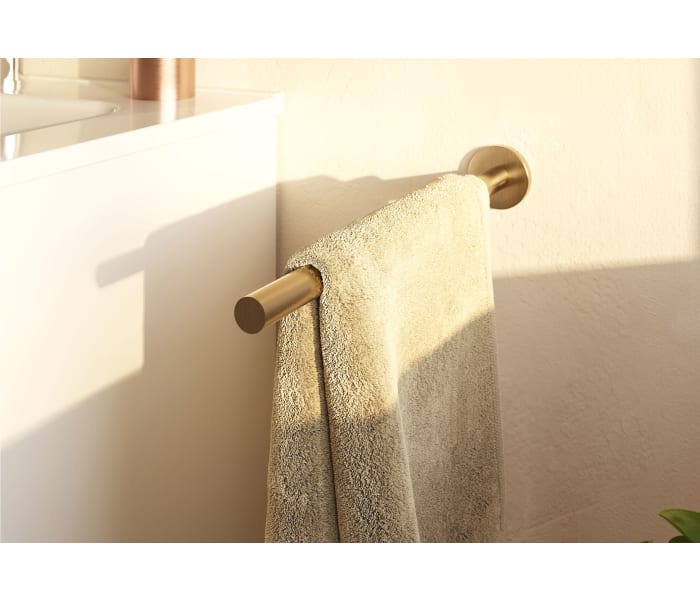 Toallero de mueble de baño cromo 36 cm de Imex