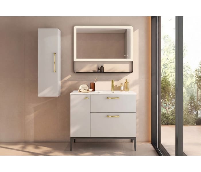 Conjunto de mueble de baño con banquillo con lavabo Flat VisoBath Verso Principal 2