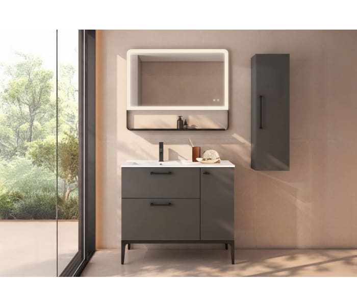 Conjunto de mueble de baño con banquillo con lavabo Flat VisoBath Verso Principal 0