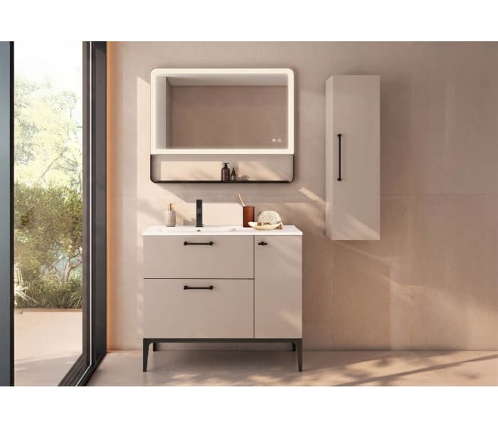 Conjunto de mueble de baño con banquillo con lavabo Flat VisoBath Verso Principal 6