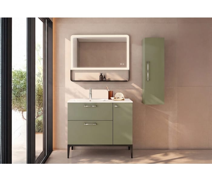 Conjunto de mueble de baño con banquillo con lavabo Flat VisoBath Verso Principal 4