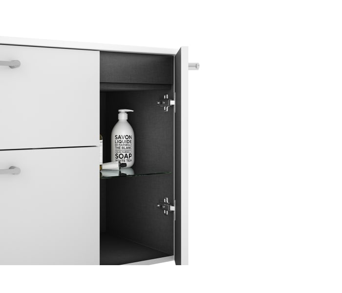 Conjunto de mueble de baño con banquillo con lavabo Flat VisoBath Verso Detalle 11