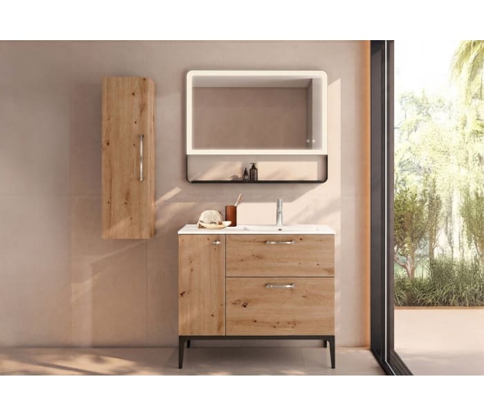 Conjunto de mueble de baño con banquillo con lavabo Flat VisoBath Verso Principal 1