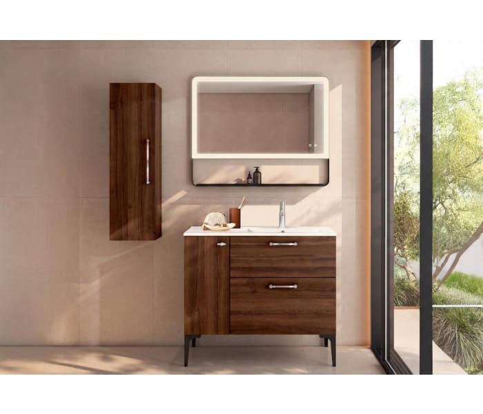 Conjunto de mueble de baño con banquillo con lavabo Flat VisoBath Verso Principal 5