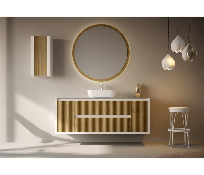 Mueble de baño con encimera de madera maciza Bruntec Alpes 13 Principal 2