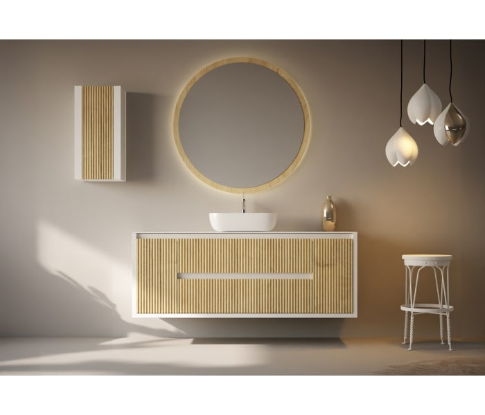 Mueble de baño con encimera de madera maciza Bruntec Alpes 13 Principal 3