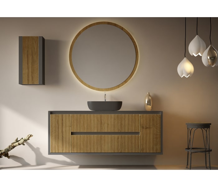 Mueble de baño con encimera de madera maciza Bruntec Alpes 13 Principal 0