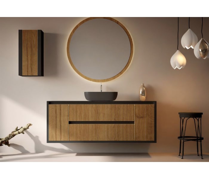 Mueble de baño con encimera de madera maciza Bruntec Alpes 13 Principal 0