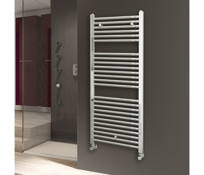 Radiador toallero blanco hidráulico de baño City 120x50cm de Oxen