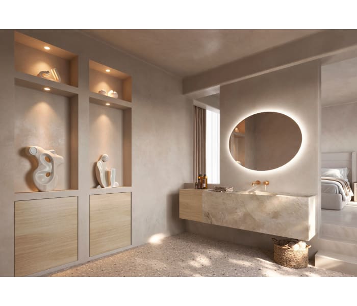 Espejo de baño con luz LED Ledimex Oval Ambiente 6