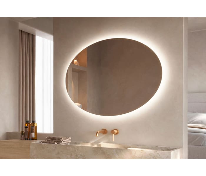 Espejo de baño con luz LED Ledimex Oval Principal 1
