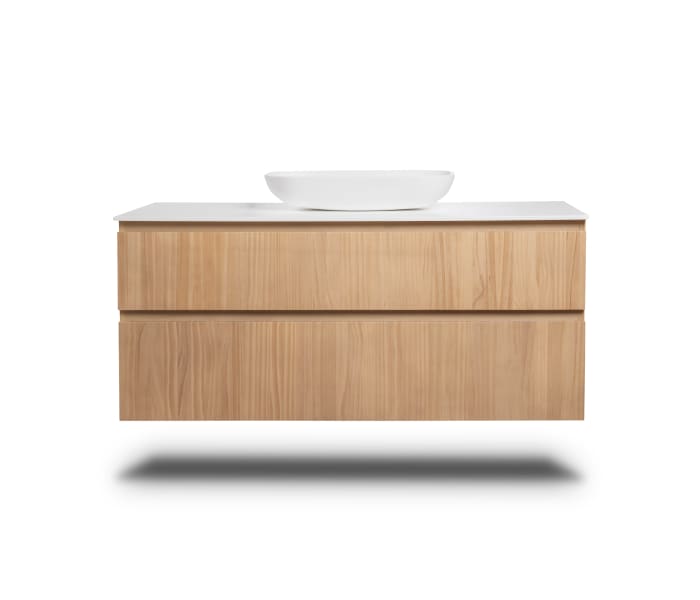 Mueble de baño madera maciza con encimera de solid surface Bruntec Alpes 1 Detalle 3