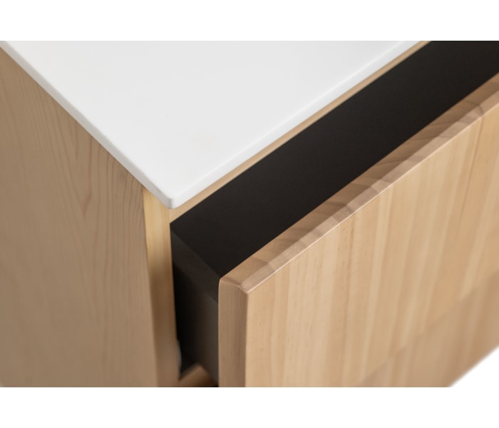 Mueble de baño madera maciza con encimera de solid surface Bruntec Alpes 1 Detalle 5