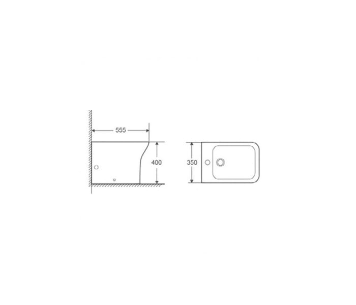 Bidé Bruntec Creta Croquis 2