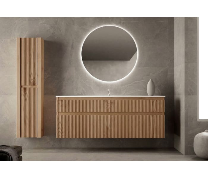 Conjunto de mueble de baño de madera maciza palilleria Bruntec Alpes 2 Principal 0