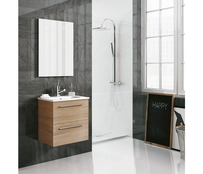 Conjunto mueble de baño fondo reducido 39 cm Salgar Almagro /  Todomueblesdebaño [2024]