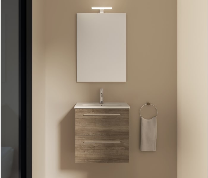 Conjunto mueble de baño fondo reducido y 2 puertas STREET de Royo